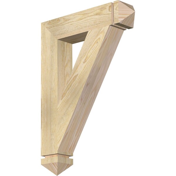 Ekena Millwork Traditional Arts & Crafts Rough Sawn Bracket, Douglas Fir, 4"W x 20"D x 28"H BKT04X20X28TRA03RDF - main